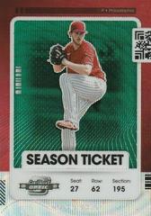 Aaron Nola [Optic Green Wave] #93 Baseball Cards 2021 Panini Contenders Prices