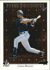 Craig Biggio #SD4 Baseball Cards 1998 SP Authentic Sheer Dominance Prices