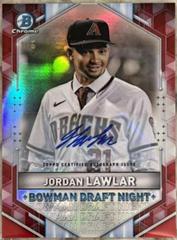 Jordan Lawlar [Red Refractor] #BDC-194 Baseball Cards 2021 Bowman Draft Chrome Prices
