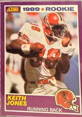 Keith Jones #425S Football Cards 1989 Panini Score Supplemental Prices