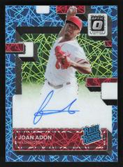 Joan Adon [Blue Velocity] Baseball Cards 2022 Panini Donruss Optic Rated Rookie Signatures Prices
