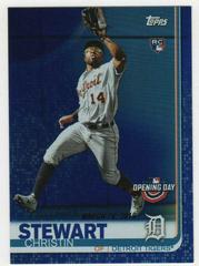 Christin Stewart [Blue Foil] Baseball Cards 2019 Topps Opening Day Prices
