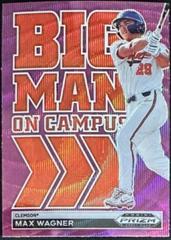 Max Wagner [Purple Wave] #BMC-MW Baseball Cards 2022 Panini Prizm Draft Picks Big Man on Campus Prices
