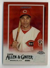 Barry Larkin [Red] #92 Baseball Cards 2020 Topps Allen & Ginter Chrome Prices