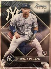 Oswald Peraza [Black] #ST-17 Baseball Cards 2023 Bowman Sterling Tek Prices