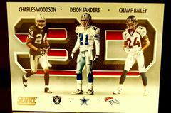 Charles Woodson/ Deion Sanders/ Champ Bailey Football Cards 2021 Panini Score 3D Prices
