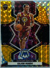 Rajon Rondo [Choice Black Gold] #74 Basketball Cards 2021 Panini Mosaic Prices