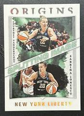 Courtney Vandersloot, Sabrina Ionescu #4 Basketball Cards 2023 Panini Origins WNBA Splitting Image Prices