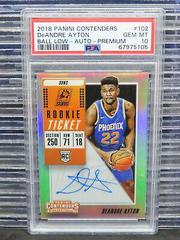 DeAndre Ayton [Ball High Autograph Premium] Basketball Cards 2018 Panini Contenders Prices