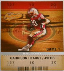 Garrison Hearst Football Cards 2003 Fleer Authentix Prices