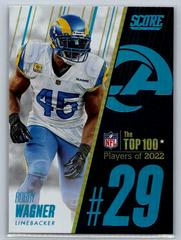 Bobby Wagner #29 Football Cards 2023 Panini Score Top 100 Prices