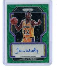 James Worthy [Choice Green Prizm] #SG-JWT Basketball Cards 2021 Panini Prizm Signatures Prices
