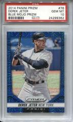 Derek Jeter [Blue Mojo Prizm] #76 Baseball Cards 2014 Panini Prizm Prices