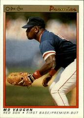 Mo Vaughn #124 Baseball Cards 1991 O Pee Chee Premier Prices