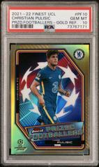Christian Pulisic [Gold] #PF-10 Soccer Cards 2021 Topps Finest UEFA Champions League Prized Footballers Prices