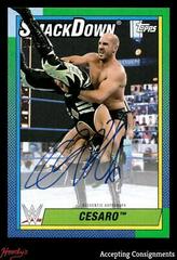 Cesaro [Green] #A-CS Wrestling Cards 2021 Topps Heritage WWE Autographs Prices