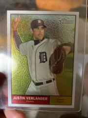 Justin Verlander [Refractor] #C47 Baseball Cards 2010 Topps Heritage Chrome Prices