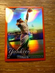 Mickey Mantle [Orange Refractor] #7 Baseball Cards 2010 Topps Chrome Prices