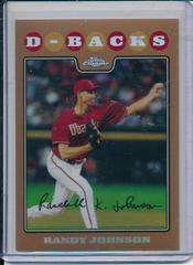 Randy Johnson [Copper Refractor] #101 Baseball Cards 2008 Topps Chrome Prices