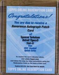 Spencer Torkelson Baseball Cards 2022 Topps Update Reverence Autograph Patch Prices