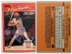 Eric Davis [All Star Game Performance] #695 Baseball Cards 1990 Donruss Prices