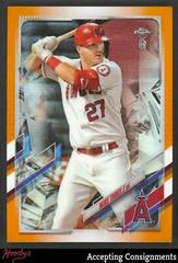 Mike Trout [Orange Refractor] Baseball Cards 2021 Topps Chrome Ben Baller Prices