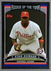 Ryan Howard [Black] #265 Baseball Cards 2006 Topps Prices