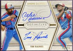 Tim Raines, Andre Dawson Baseball Cards 2022 Topps Definitive Dual Autograph Collection Prices
