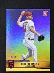 Reid Detmers [Purple] Baseball Cards 2022 Panini Chronicles Elite Prices