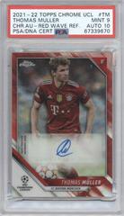 Thomas Muller [Red Wave Refractor] Soccer Cards 2021 Topps Chrome UEFA Champions League Autographs Prices