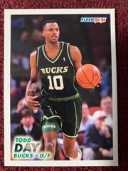 Todd Day #117 Basketball Cards 1993 Fleer Prices