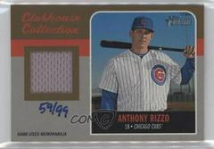 Anthony Rizzo [Gold] #AR Baseball Cards 2019 Topps Heritage Clubhouse Collection Relics Prices