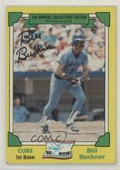 Bill Buckner Baseball Cards 1982 Topps Drake's Big Hitters Prices