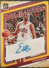 Evan Mobley [Gold] #DS-EVM Basketball Cards 2022 Panini Donruss Optic Dominators Signatures Prices