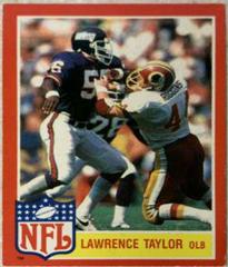 Lawrence Taylor #11 Football Cards 1985 Topps NFL Star Set Prices