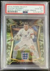 Wayne Rooney [White Jersey Camo Prizm] Soccer Cards 2015 Panini Select Prices