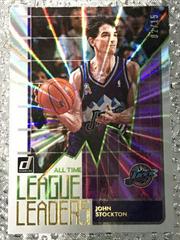 John Stockton [Purple Laser] Basketball Cards 2020 Donruss All Time League Leaders Prices