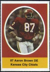 Aaron Brown Football Cards 1972 Sunoco Stamps Prices