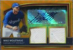 Mike Moustakas [Dual Relic Autograph Orange Refractor] #98 Baseball Cards 2011 Finest Prices