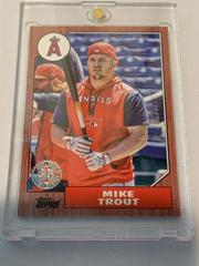 Mike Trout [Red] Baseball Cards 2022 Topps 1987 Prices