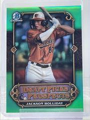 Jackson Holliday [Green] #DPP-10 Baseball Cards 2023 Bowman Draft Picks & Prospects Prices