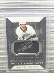 Quinton Byfield Hockey Cards 2021 Upper Deck Black Diamond Silver on Black Rookie Signatures Prices