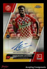 Anderson Lucoqui [Gold] Soccer Cards 2021 Topps Chrome Bundesliga Autographs Prices
