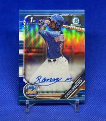 Ronny Mauricio [Blue Refractor] #PA-RM Baseball Cards 2019 Bowman Prospect Autographs Prices