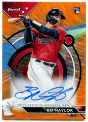 Bo Naylor [Orange Wave] Baseball Cards 2023 Topps Finest Autographs Prices