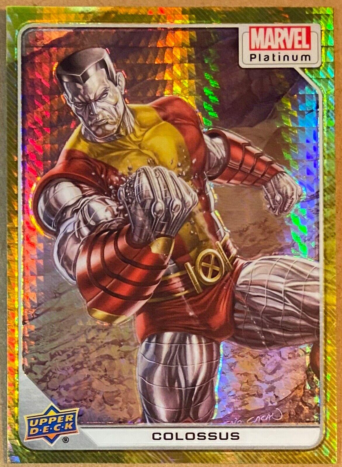 Colossus [Yellow Spotlight] #64 Marvel 2023 Upper Deck Platinum