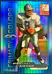 Troy Aikman [Blue] #7 Football Cards 1999 Panini Donruss Elite Primary Colors Prices