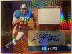 Billy Sims [Black] Football Cards 2021 Panini Illusions Immortalized Jersey Autographs Prices