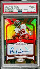 Rachaad White [Gold] #RS-RW Football Cards 2022 Panini Certified Rookie Signatures Prices