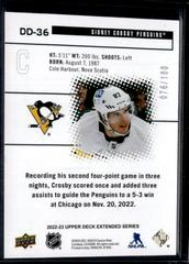 Sidney Crosby [Emerald] Hockey Cards 2022 Upper Deck Black Diamond Dominance Prices
